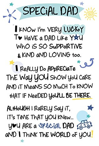 INSPIRED WORDS KEEPSAKES - SPECIAL DAD
