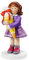 Hobbyfun Mädchen mit Schultüte 9 cm Schule Schulanfang Figur