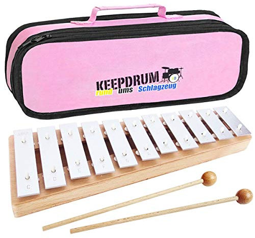 Sonor GP Glockenspiel für Kinder + keepdrum Tasche Pink