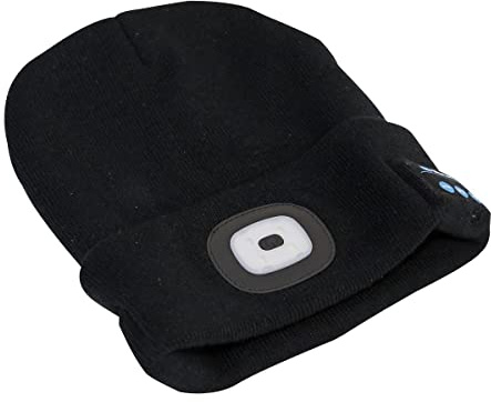 Sealey 1W SMD LED USB Rechargeable Beanie Hat with Wireless Headphones - LED185W