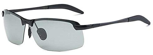 ECOSWAY Brainart Herren Photochrom Sonnenbrille Mit Polarisierte Linse Für Fahren Außen - Schwarz-Chamäleon