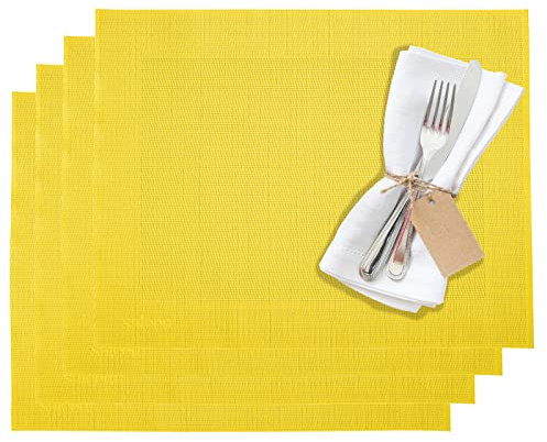 Westmark, Tischsets/Platzsets, 4 Stück, 42 x 32 cm, Synthetik, Gelb, Saleen Edition: Home, 01210247150