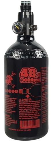 Maddog 48/3000 Aluminum Compressed Air HPA Paintball Tank with Regulator - Airgun Airsoft PCP - Fresh Hydro Date - Ships Empty - 3 Pack