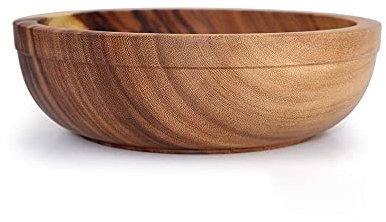XXSC-ZC Bol en Bois surdimensionné, Bol à la Farine d'avoine, Bol à Dessert de Fruits au Lait, Bol à Riz, Bol à pâtes, spécifications diverses,30CM