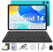 TECLAST P30 Android 14 Tablet 10.1 Pollici, 12GB RAM+128GB ROM(TF 3TB), 2GHz Octa-Core, Widevine L1/5GHz WiFi/GPS/OTG/BT5/6000mAh/Tablet con Custodia+Tastiera+Penna+3.5mm Auricolari, 8 Accessori-2025
