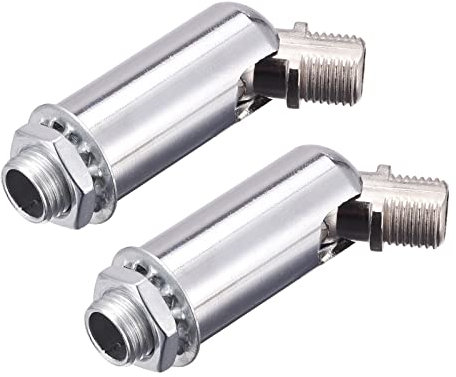 sourcing map 2er Pack Dachschräge Adapter 180° Drehgelenk M10 Gewinde für Leuchter Chrom