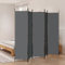 WIFESE Lot de 5 paravents anthracite 250 x 200 cm en tissu séparateur de pièce moderne séparateur de pièce pour intérieur balcon brise-vue terrasse dressing privé pour chambre à coucher, salon