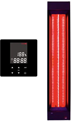B-Ware Infrarotstrahler InfraROTmed 500W + icon 1 Touch Steuerung, Tiefenwärme Vollspektrumstrahler für Sauna und Infrarotkabine, zum Nachrüsten oder Selberbauen