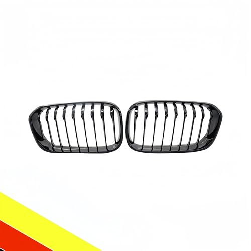 POETRYXIAO Kühlergrill Niere Sport Black Gloss Single Bridge für 2015–2018 1er F20 F21, geeignet für Tuning