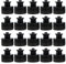 Veemoon 20 Stück Push Pull Verschluss Flasche Push Pull Bottle Cap Trinkdeckel für Camping Limonaden Trinkflaschen Schwarz