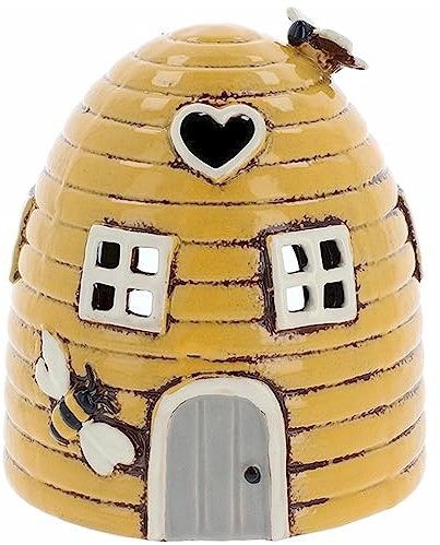 Village Pottery Yellow Beehive Dome Tealight Holder