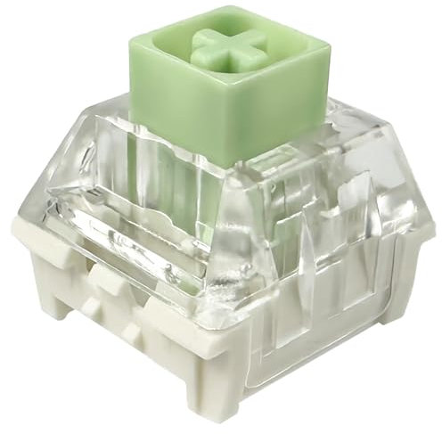 Zjmehty Kailh Box Jade Schalter für mechanische Gaming Tastatur,3-Pin 50gf Clicky/lubed/Dust&Waterproof Switches(Kailh Box Jade,108 Stück)