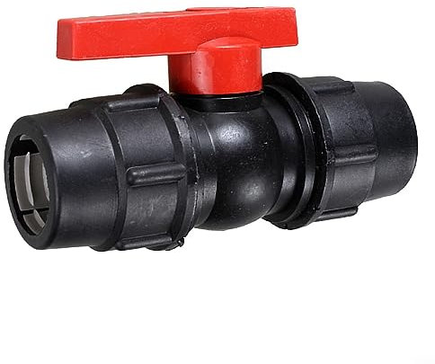 Oniissy PE-Rohr-Kugelhahn mit Außengewinde, Absperrventil, Kugelhahn, 16 mm, 20 mm, 25 mm, 32 mm, 40 mm, 50 mm, 63 mm