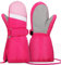 Hyeek Handschuhe mit Reissverschluss Kinder, Skihandschuhe Kinder Wasserdicht Fäustlinge Winterhandschuhe, Schneehandschuhe Snowboard Ski Handschuhe für Jungen und Mädchen (L(5-6Jahre), Rosa)