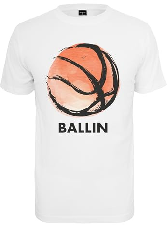 Mister Tee Herren T-Shirt Ball Tee White L