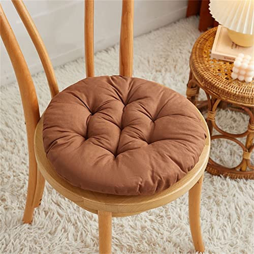 Runde Stuhlkissen, Weich Sitz Auflage, Dekokissen Stuhlkissen, Elegantes Rundes Sitzkissen, Besonders bequemes Stuhlkissen perfekt geeignet für Hocker, Stühle, Bänke und Fußböden, CO, 40x40cm
