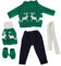 18 Zoll Puppenkleidung Weihnachtspuppenkleidung Weihnachtspuppenpullover Hosen Schal Set Mädchen Puppenkleidung Puppenpuppenkleidung 18 Zoll/43 cm Weihnachtspuppenkleid (Q18-785)