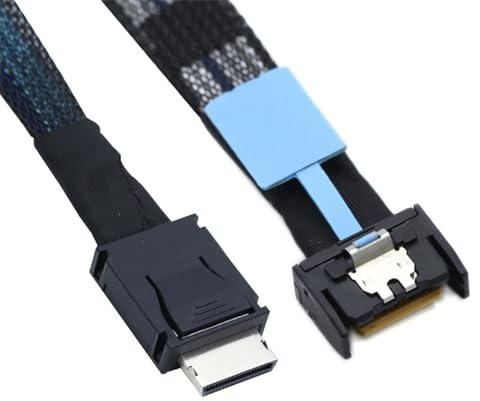 xiwai PCI-E 5.0 MCIO PCI-E Mini Cool Edge IO 4i 38-poliger Stecker auf Oculink 4X SFF-8611 Verlängerungskabel, 50 cm
