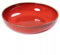 Verano Spanish Ceramics Selena Glaze Hand Dipped Medium & Large Bowls - Home Décor Kitchen Dining Room Café Restaurant Table Fruit Salad Serving Dishware - Red 30cm