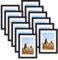 Spotjoy Bilderrahmen 10x15 cm 12er Set Fotorahmen Posterrahmen mit Passepartout Holzrahmen Dokumentenrahmen stabiles MDF-Holz Rahmen mit Acrylglas, Schwarz
