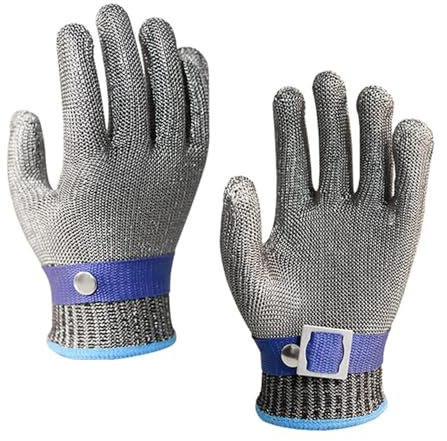 Guantes Anticorte 2 Piezas De Guantes Resistentes A Cortes De Acero Inoxidable, Guantes Jardineria Guantes Mechanix Guantes De Trabajo Comunes para Manos Izquierda Y Derecha M