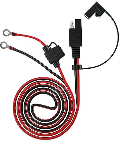 JECOMPRIS Sae Ringkabelschuh Batterieverlängerungskabel Stromversorgungskabel Für Motorradbatterie Mit Hochstromsicherung Für Einfache Installation Und Zuverlässige Stromversorgung