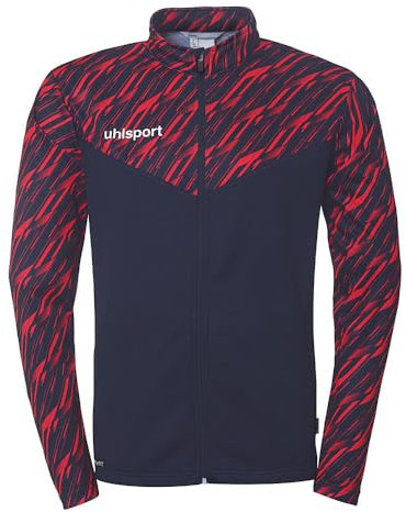 uhlsport Football Progressive 28 Poly Veste d'entraînement pour homme, veste de sport, sweat-shirt sans capuche avec col montant et poches zippées
