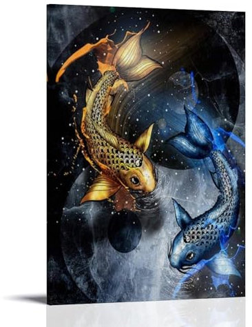 ZAJSGPUR Concept Art Exquisite Pisces Poster Dekorative Malerei Leinwand Wandkunst Wohnzimmer Poster Schlafzimmer Malerei 12x18inch(30x45cm)