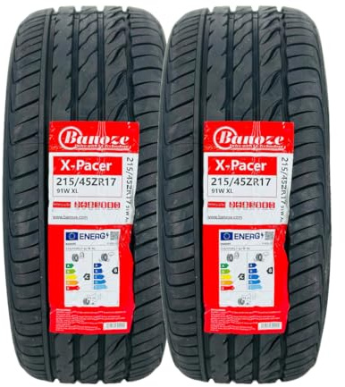 Banoze X-Pacer 215/45ZR17 91W XL Summer Tyre – High Performance, Wet Grip B, Fuel Efficiency C - 215 45 17 (2)