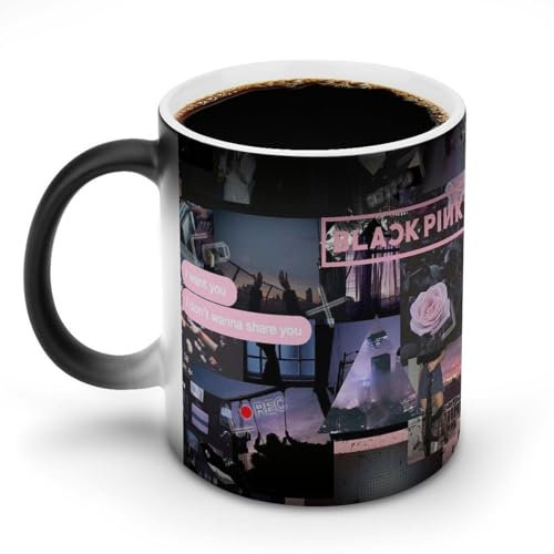 AFLJNYNN Blackpink Mug en céramique avec image cachée pour usage quotidien