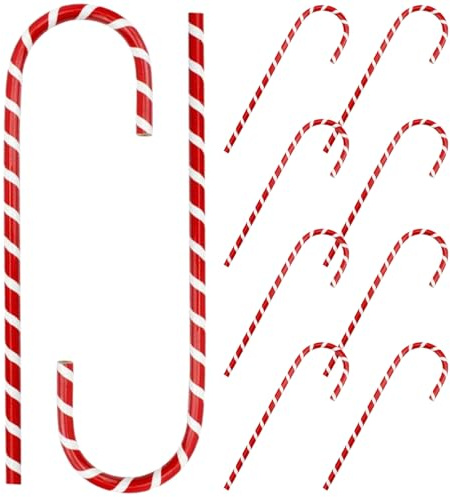 Weihnachtsstifte, 10 Stück, 20, 1 cm, rote und weiße Weihnachts-Zuckerstangen-Bleistifte mit schwarzer Tinte, Bleistifte für Weihnachten, Feiertage, Partys, Geschenke, Schreibwaren
