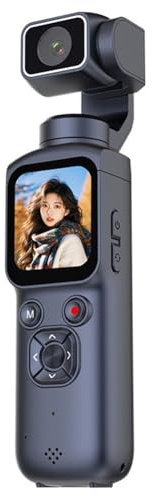Teuypty 4K Ultra HD WiFi Sports Camera with Remote Control 1.72 IPS Screen DV Video Recorder 64MP for Cycling Motorcycle Vlog