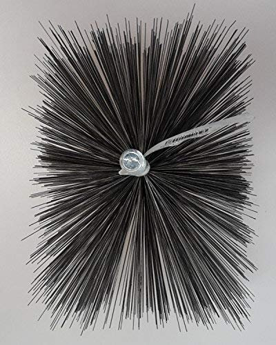 Ofenrohrbürste Drahtbürste Kaminbürste Heizkesselbürste Schornsteinbürste Kaminofenbürste Kaminbesen Rohrbürste eckig aus formstabilem Stahldraht Kaminkehrerqualität (50x80mm)