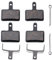 2 Paar Halbmetallische Fahrrad Scheibenbremsbeläge Shimno M355 M375 M395 M415 M445 M446 M465 M475 M485 M486 M495 M505 M515 M525 C501 C601