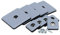 Teflongleiter zum Schrauben 25 & 50 mm 4-16 STK Möbelgleiter Teflon PTFE Gleiter (25 x 25 mm 16 Stück) Grau