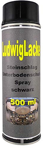Steinschlagschutz 1 x 500ml Profi Schwarz mit Autolack überlackierbar