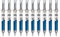 noTrash2003 10er Set Kugelschreiber in Spritzenform versch. Farben (10er Set Blau)