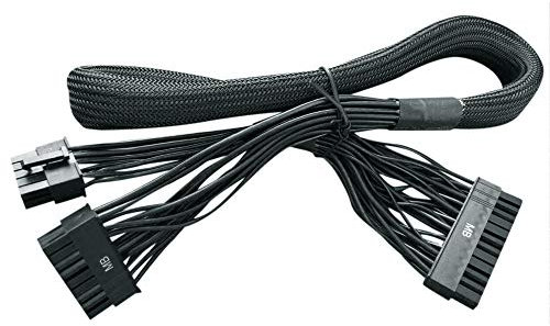 Gintai for EVGA Supernova 18 Pin + 10 Pin Up to 24 Pin Motherboard Power Cable