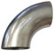 90 Grad Edelstahl Bogen 80mm x 1,5 mm kurz V2A Rohrbogen Schweißbogen Abgasbogen