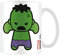 Hulk Marvel - Taza Diseño Kawaii