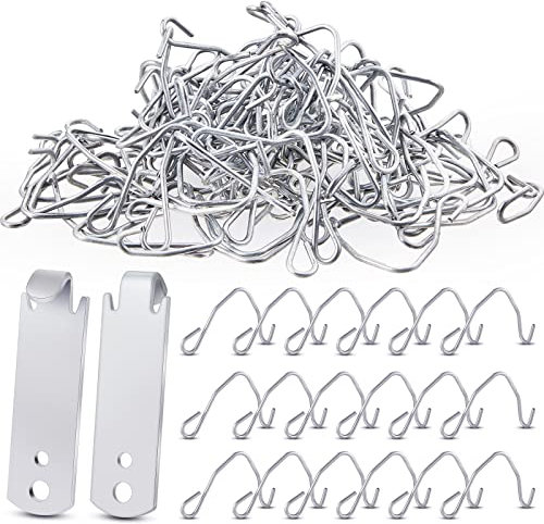 102 Stück T-Pfostendraht-Clips, Zaundraht, Twister für T-Pfostenklammern, verzinkter Stahl, Zaundraht, Spannwerkzeug zur Befestigung von Zaun, Drahtclip, Garten, Bauernhof, Autobahn, Sportzäune