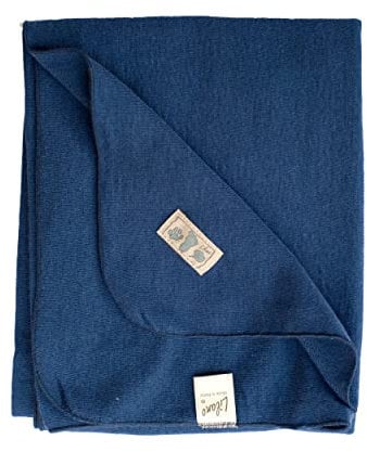 Lilano, Leichte Merino/Seide Babydecke, 70% Wolle (KBA), 30% Seide, 210 Gr./m² (Marine)