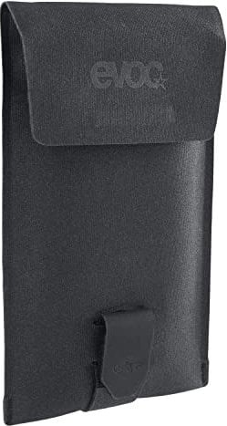 EVOC PHONE POUCH Handytasche (Rucksack-Handytasche, reflektierender Logo-Druck, magnetischer Klappverschluss, wasserdichtes Material, Maße: 1 x 10,5 x 17,8 cm, Gewicht: 70 g), Schwarz
