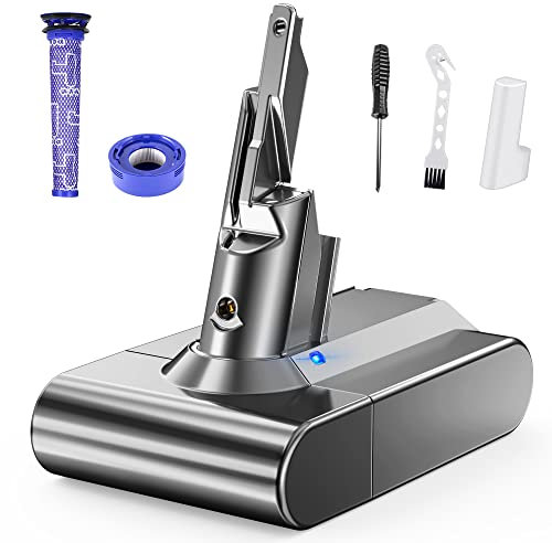 Tnibition Battery for Dyson V7, 4600mAh Battery for V7 Mattres, V7 Animal, V7 Motorhead, V7 Fluffy Sv11, V7 Extra, Trigger, Car+boat Vacuum Cleaner V7 Battery