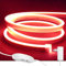 ShineBurky Neon Led Strip Light Red, 16.4ft/5m Dimmable Flexible LED Rope Lights with Adapter and Dimmer, Waterproof Silicone Led Strips for Bedroom Kitchen Indoor Outdoor Decoration