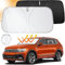 Aonveki Parasole Auto Parabrezza Interno, Parasole per Parabrezza Anteriore, Pieghevole Parasole Auto Interno, Protezione dai Raggi UV, Adatto la Maggior Parte dei Veicoli, 142 x 80 cm