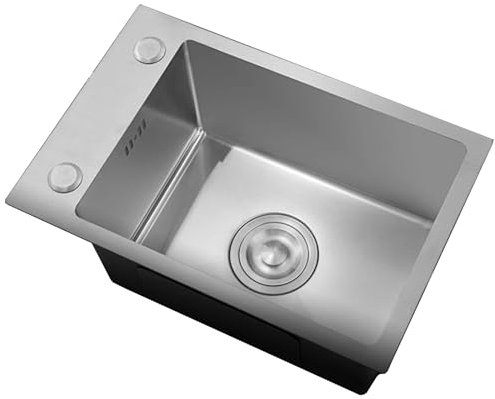 Poste de travail Évier sous plan Cuisine Bar de cuisine Évier simple de petite taille Mini évier en acier inoxydable 304 Évier de lavage de vaisselle Évier peu encombrant pour éviers de lava