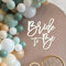 MASTRON Schild mit Aufschrift Bride to Be, weiße Filz-Buchstaben, Brautparty, Aufkleber für Hintergrund, zukünftige Braut, Schild, Buchstaben für Ballonbogen, Foto-Requisiten