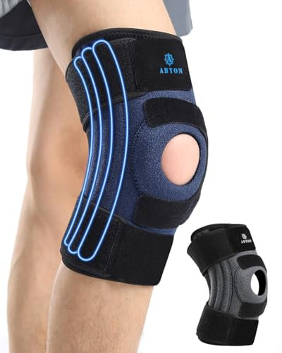 ABYON Rodilleras para Menisco y Ligamento (LCA) – Soporte para Artritis, Hombres y Mujeres – Estabilización Triple con Correa Ajustable 360° – Alivio del Dolor y Recuperación Rápida