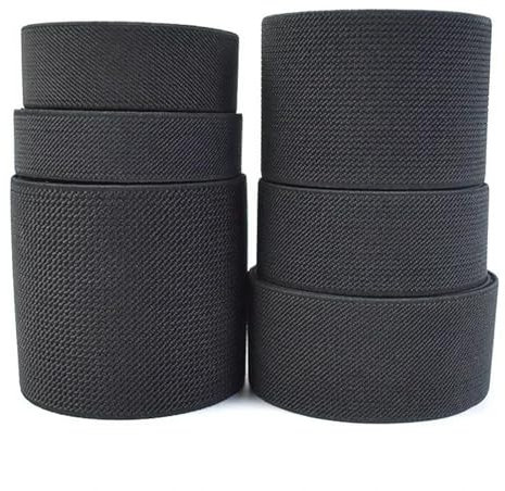 5 m 20–70 mm schwarzes, 1,5 mm dickes Gummiband zum Nähen von Unterwäsche, Gurtband, Rock-Taillenbändern, DIY-Zubehör,Schwarz,20mm